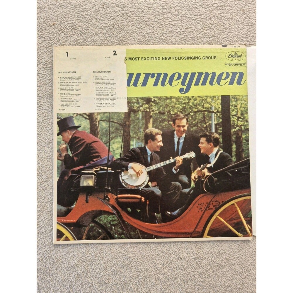 The Journeymen Self Titled Vinyl LP Capitol T-1629 John Phillips Scott McKenzie